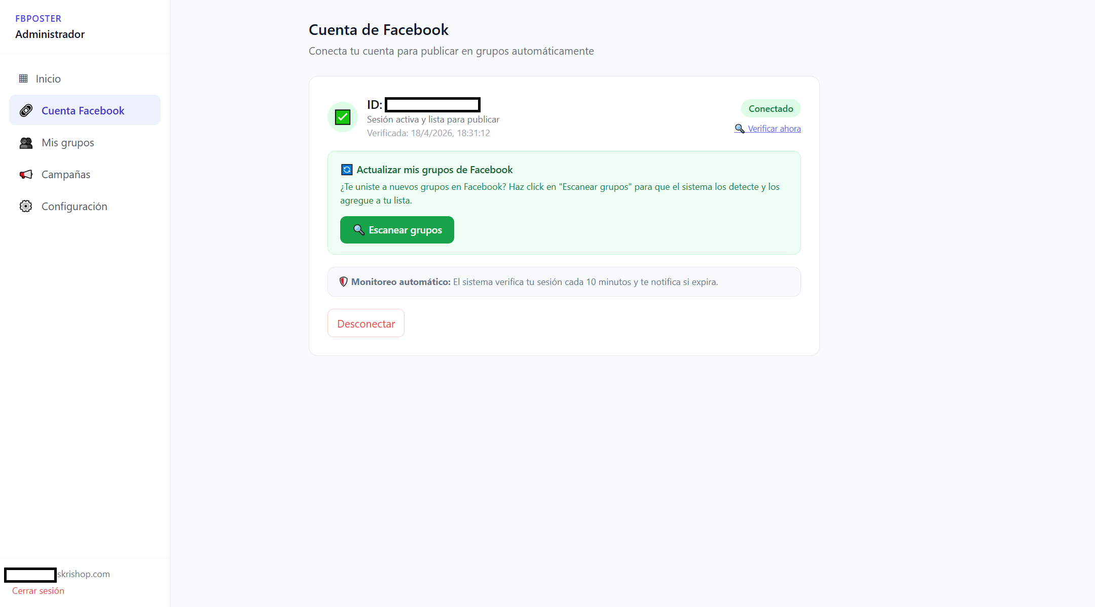 FBPoster — Autopublicación en Facebook