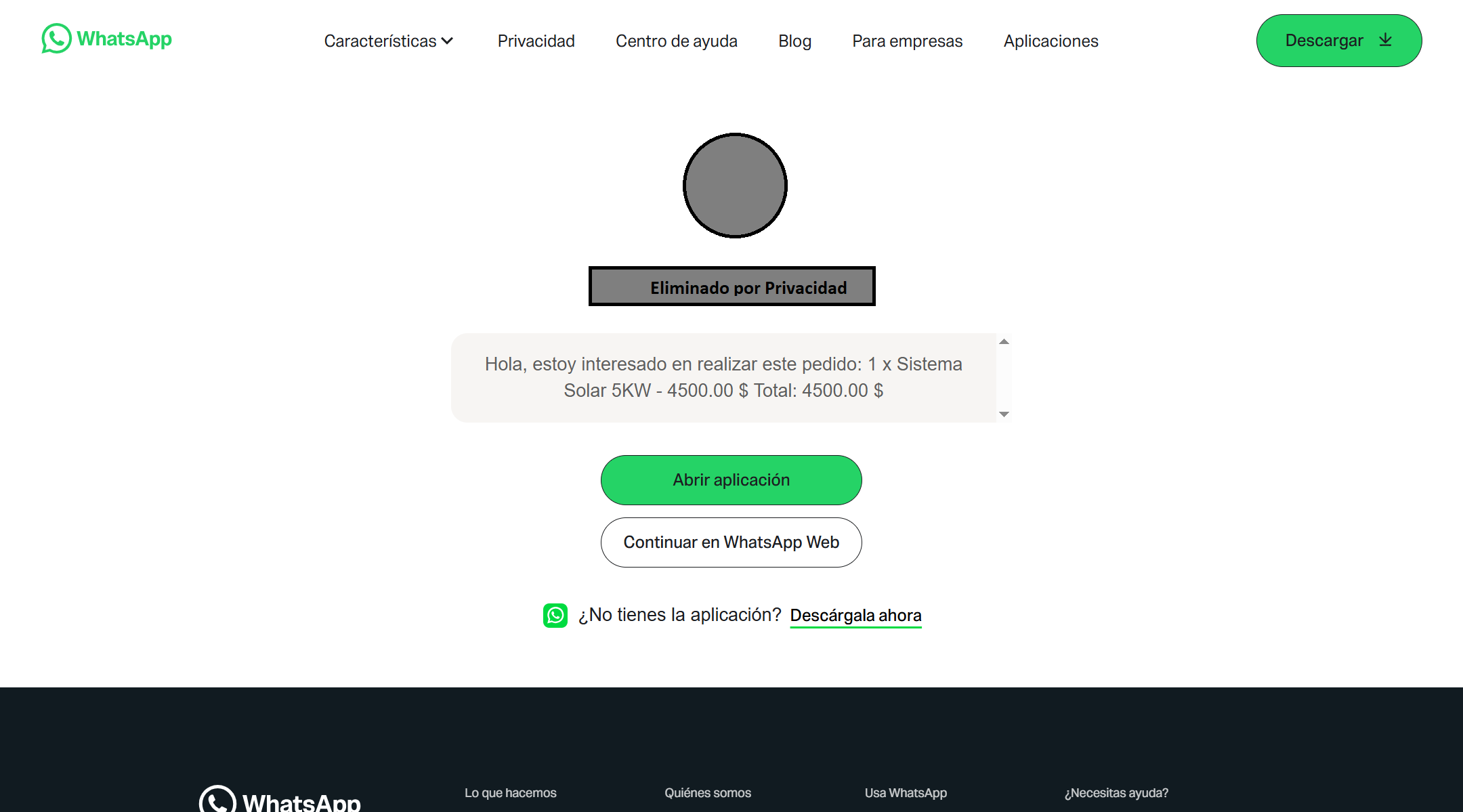 Odoo WhatsApp Express Checkout