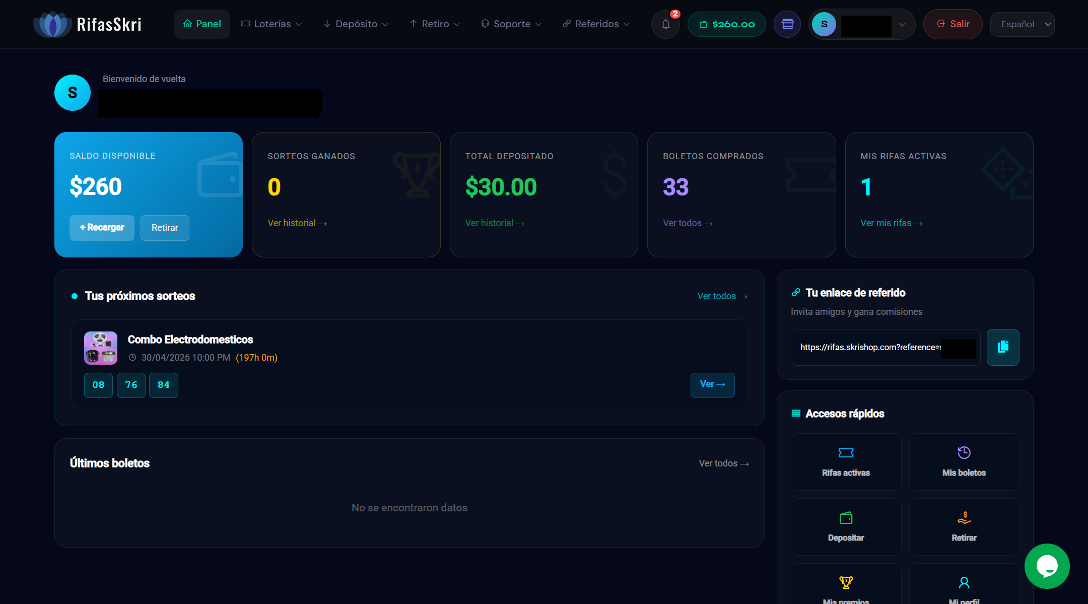 RifasSkri — Plataforma de Rifas Online