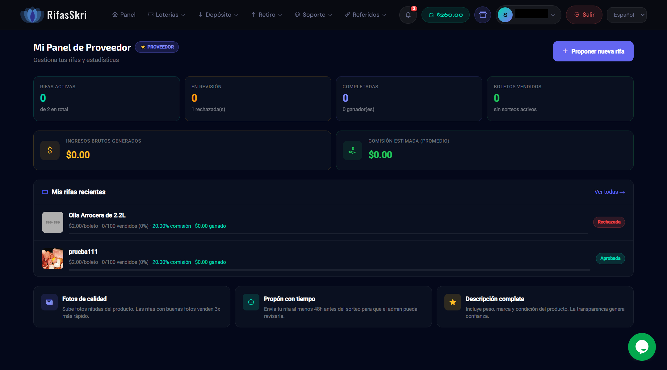 RifasSkri — Plataforma de Rifas Online