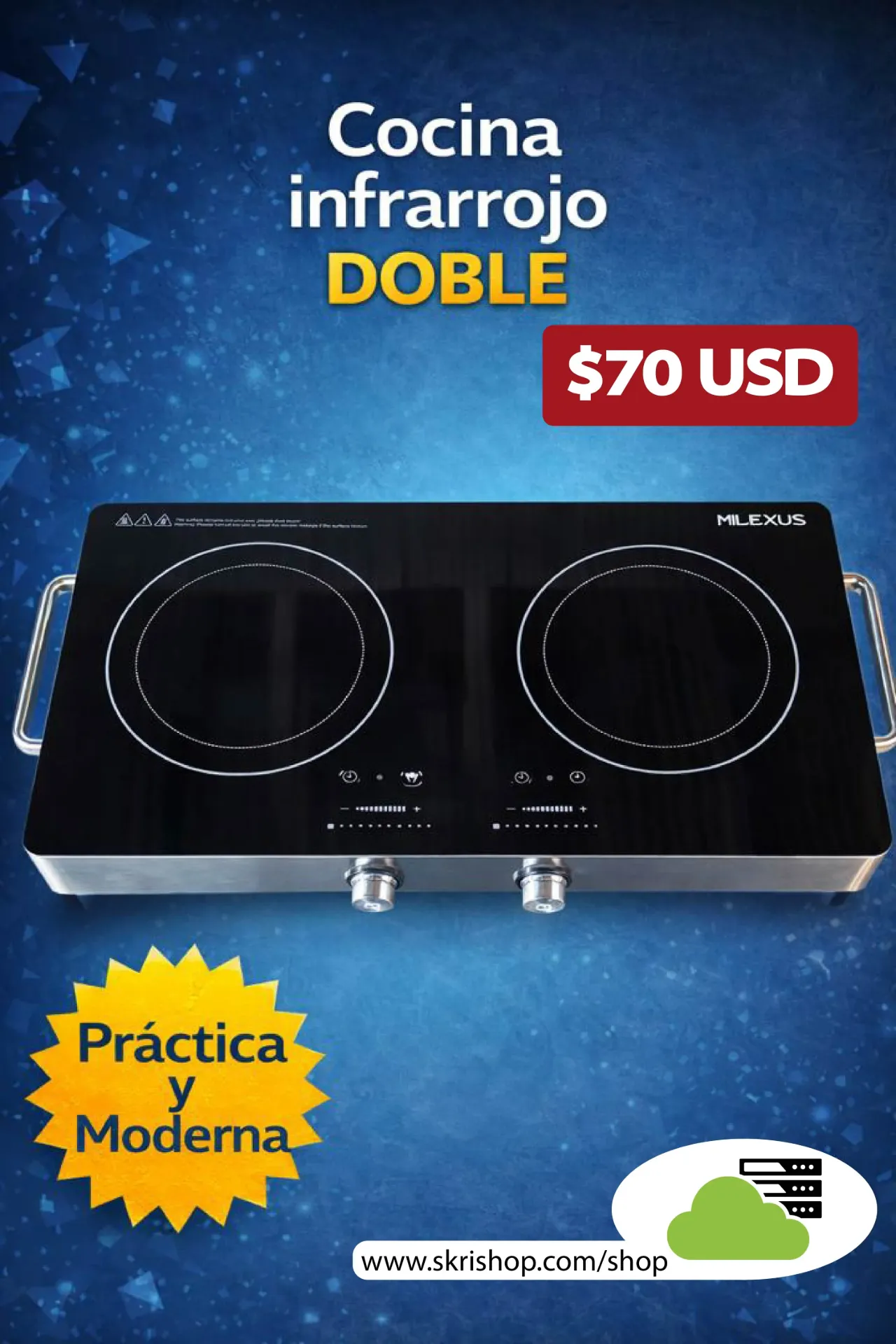 Cocina Infraroja DOBLE